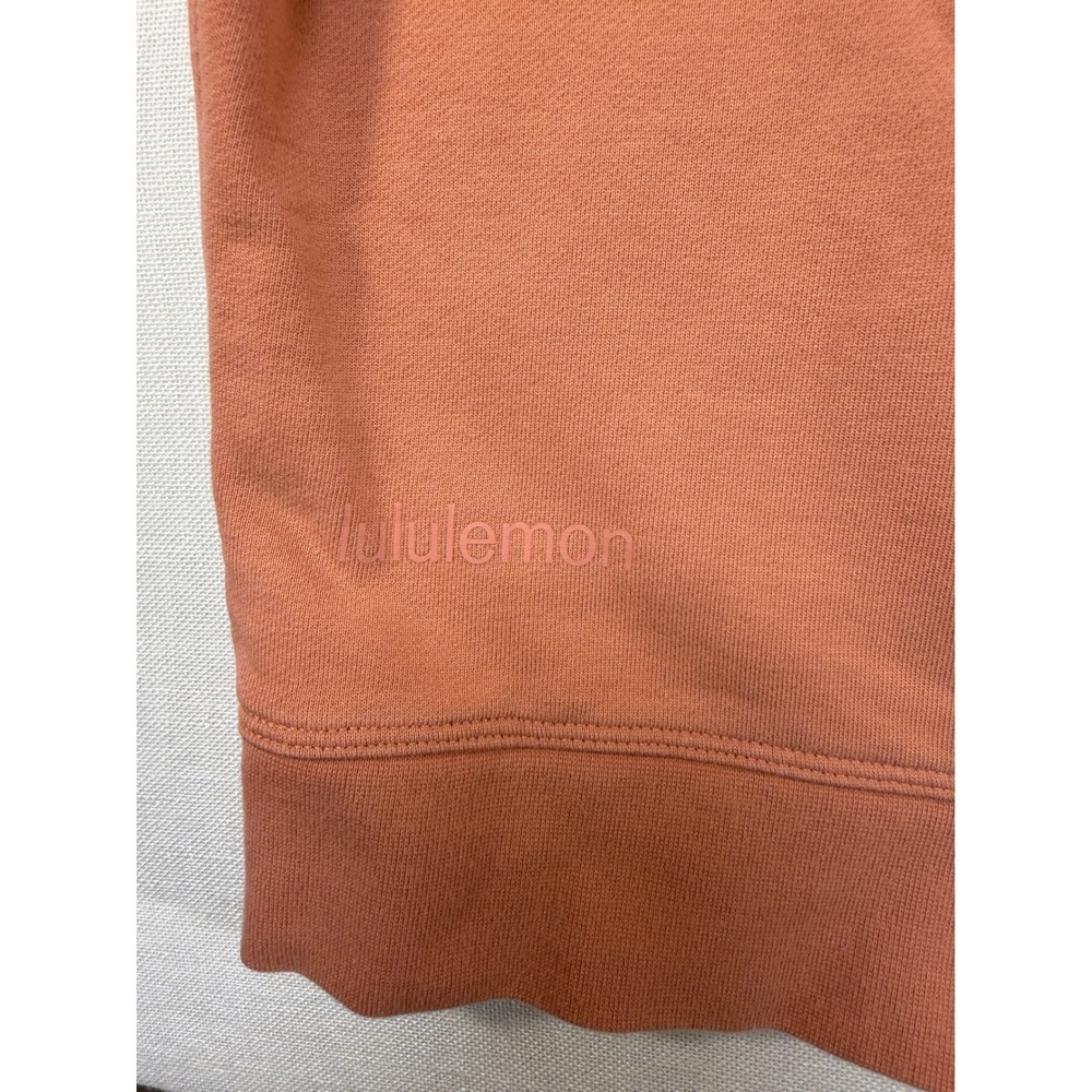 Lululemon Perfectly Oversized Crewneck Sweatshirt Orange Terracotta Size 8 - Picture 5 of 7